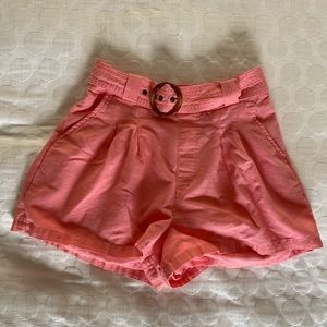 American Eagle Pink Buckle Shorts